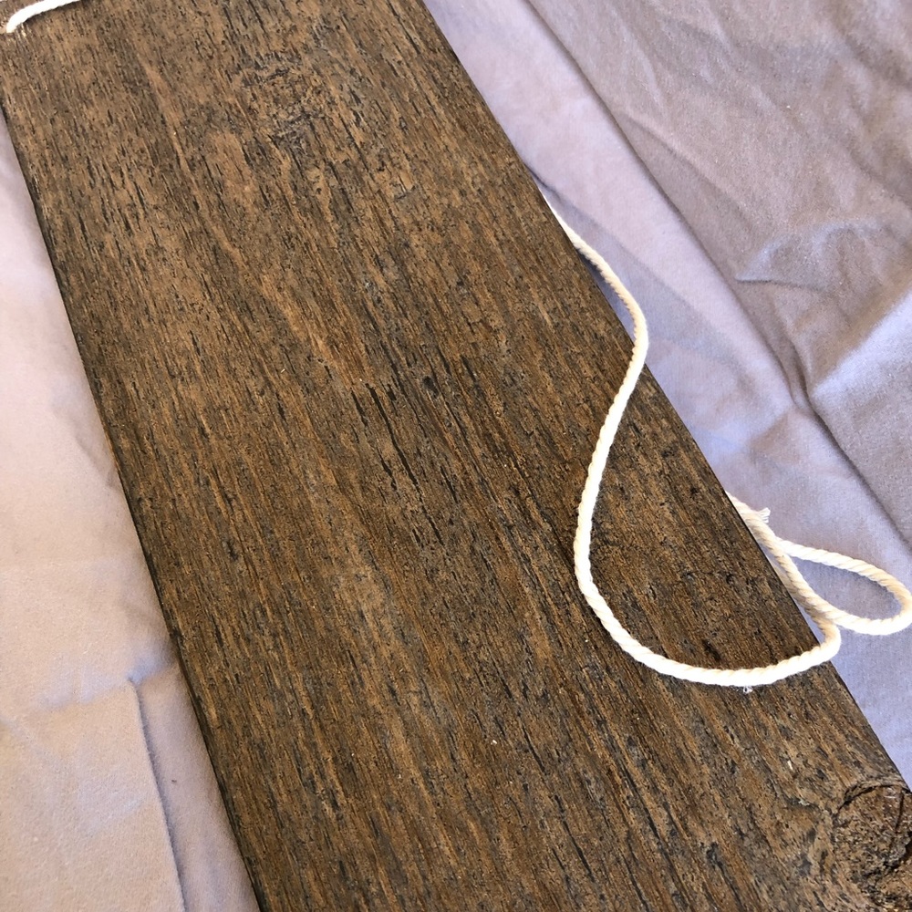 Handcrafted expresso stained reclaimed wood shelf - Picture 8 of 8